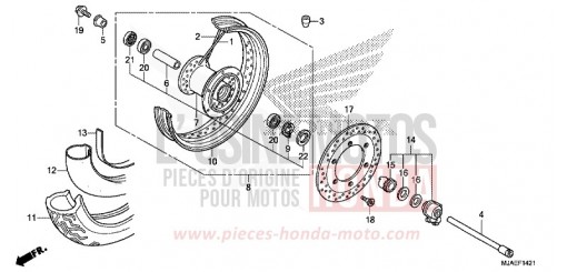 FRONT WHEEL (VT750S) VT750SE de 2014